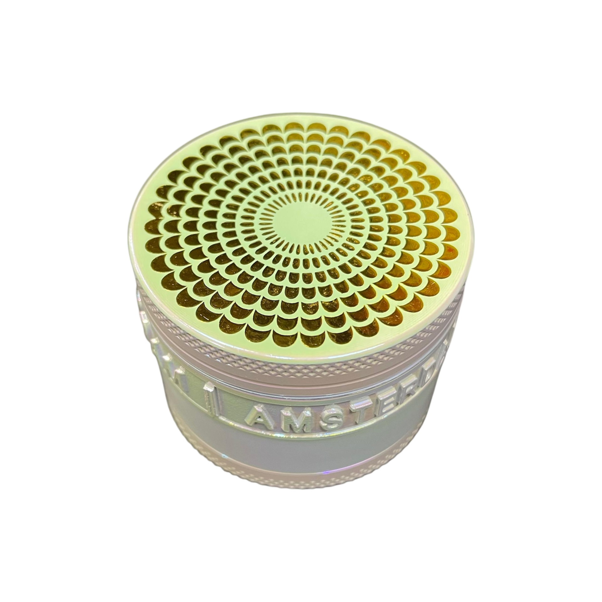 AL Tuff Shredder 50mm Iridescent 4pc Grinder / Scallop